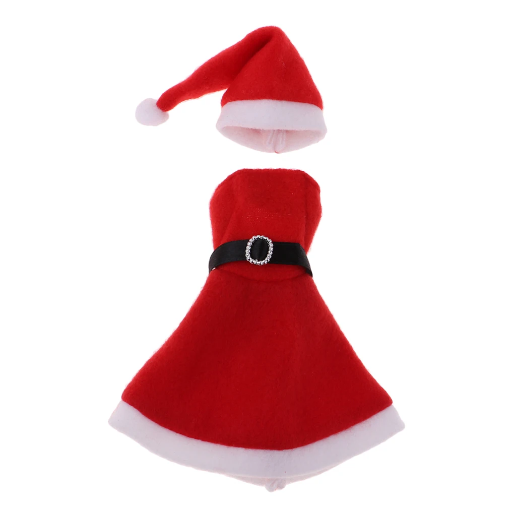 Милый Рождественский костюм Одежда для Azone кукла Licca платье с открытыми плечами