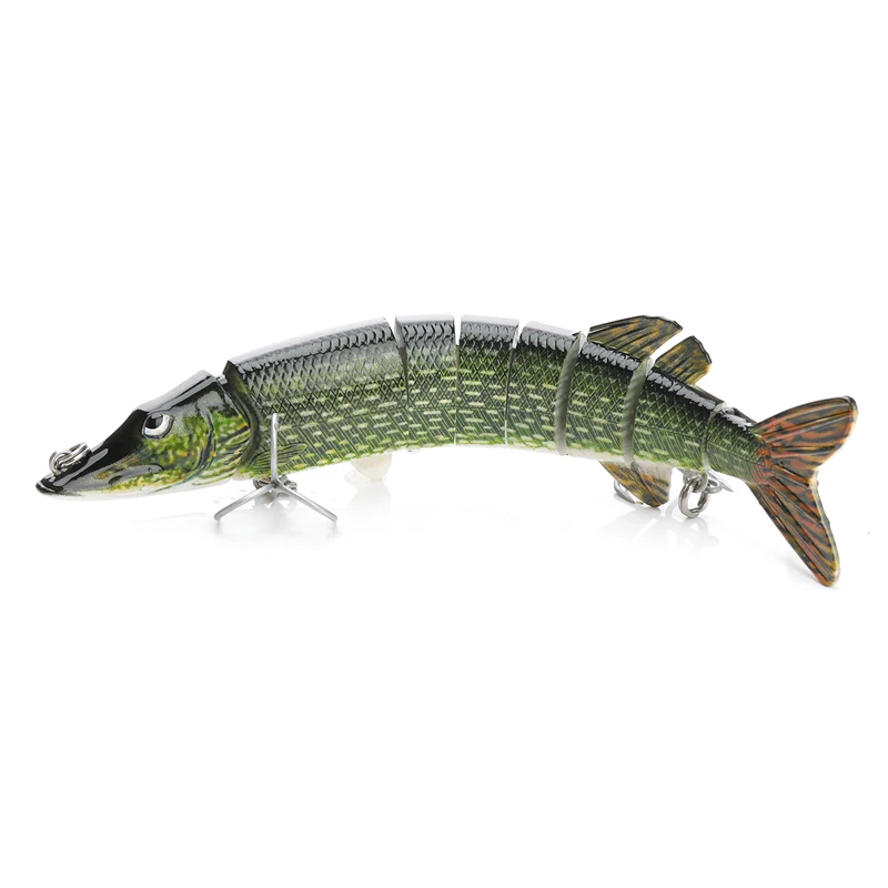 VTAVTA 1 pc Artificial lure bait 12.5cm 20g Fishing tackle Wobblers Pike Lure Multi Jointed swimming Bait for fishing | Спорт и