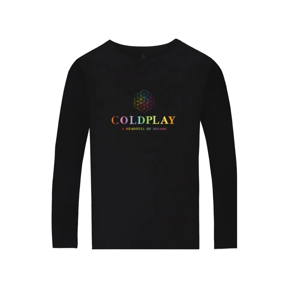 Футболка coldplay Britpop Alternative Rock хлопковая футболка с длинным рукавом для мужчин и