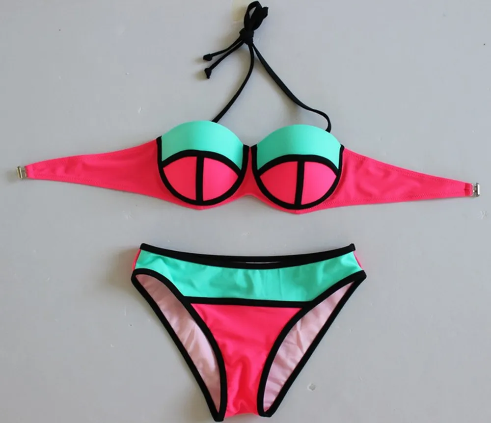 4 цвета сексуальный пуш-ап бикини купальник для женщин купальники девочек летнее