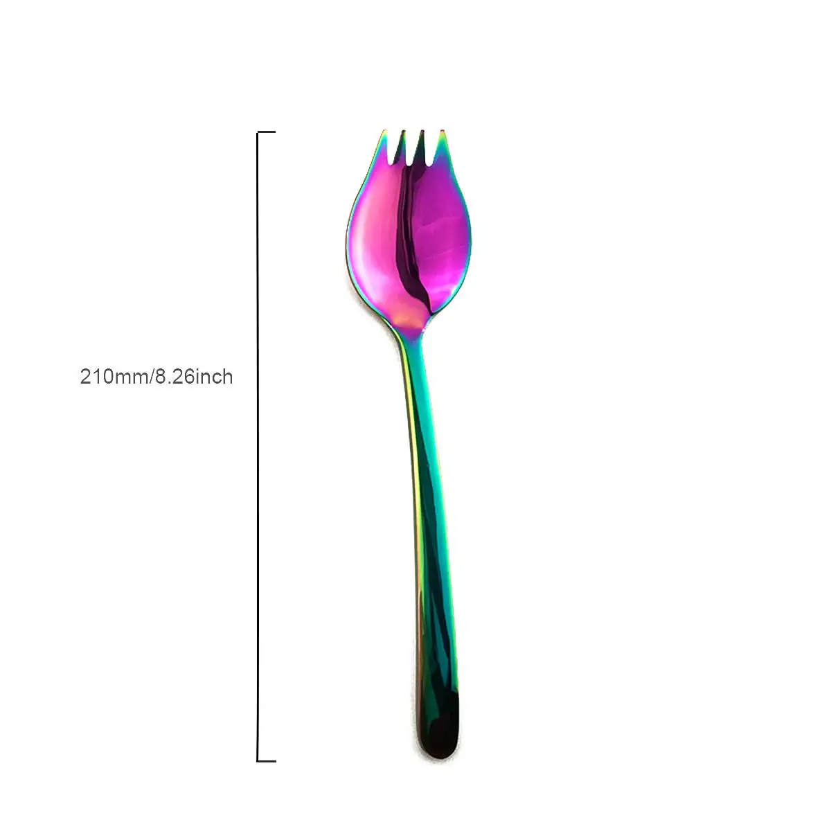 Ложка-вилка из нержавеющей стали 4 шт. | Дом и сад