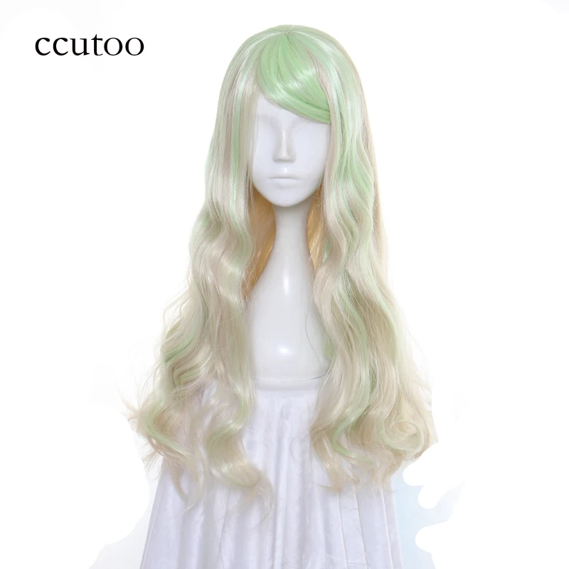 ccutoo 65CM Little Witch Academia Diana Cavendish Cosplay Wig Synthetic Wavy Hair Heat Resistance Costume Party Wigs