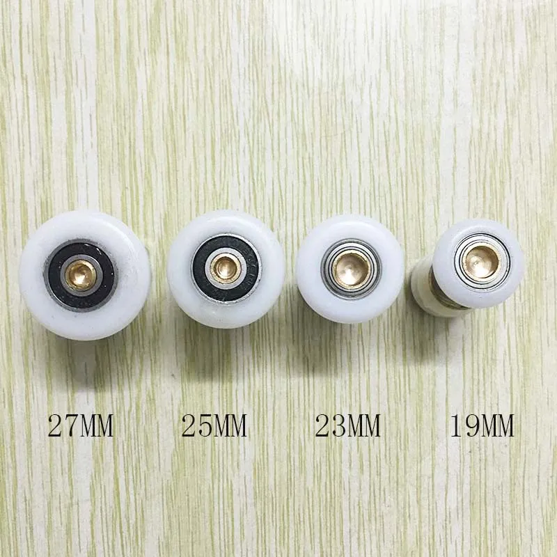 2PCS Shower Room, Bathroom Parts for Glass Sliding Door Pulley Old Circular Single Wheel Sliding Bearing Eccentric Fittings
