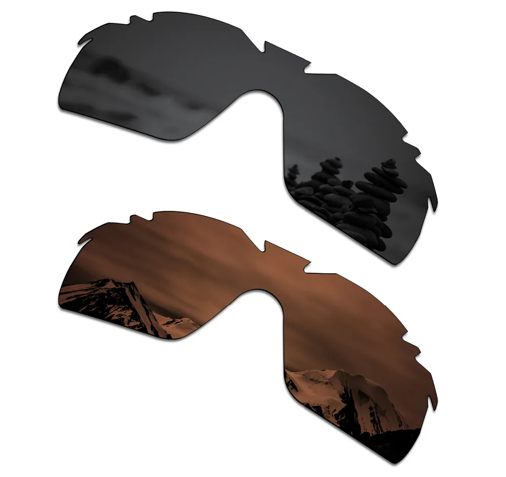 SmartVLT 2 шт. поляризованные солнцезащитные очки Сменные линзы для Oakley Radarlock XL
