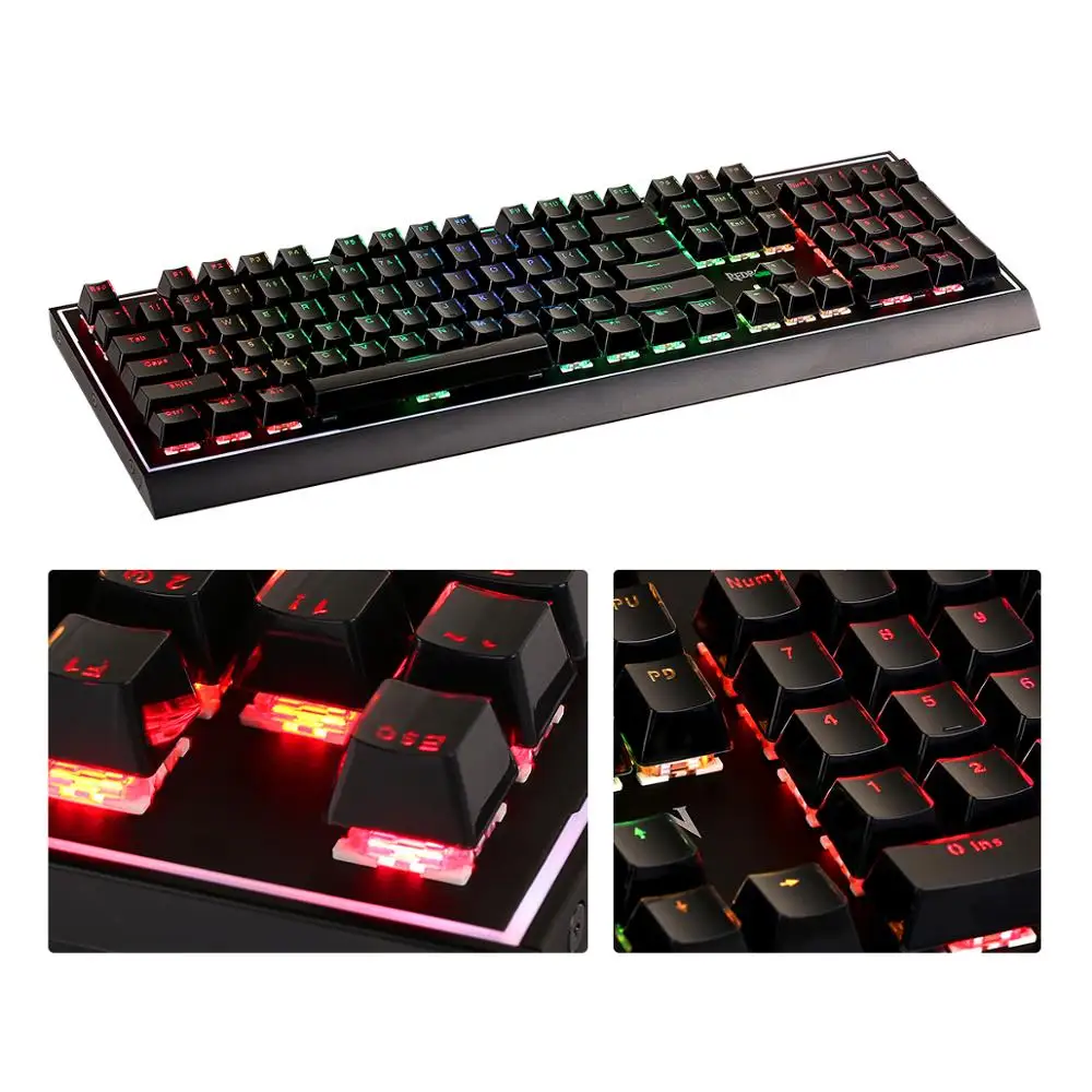 Redragon A105 104 колпачки и пуллер для ключей кристально черный акриловый сменный