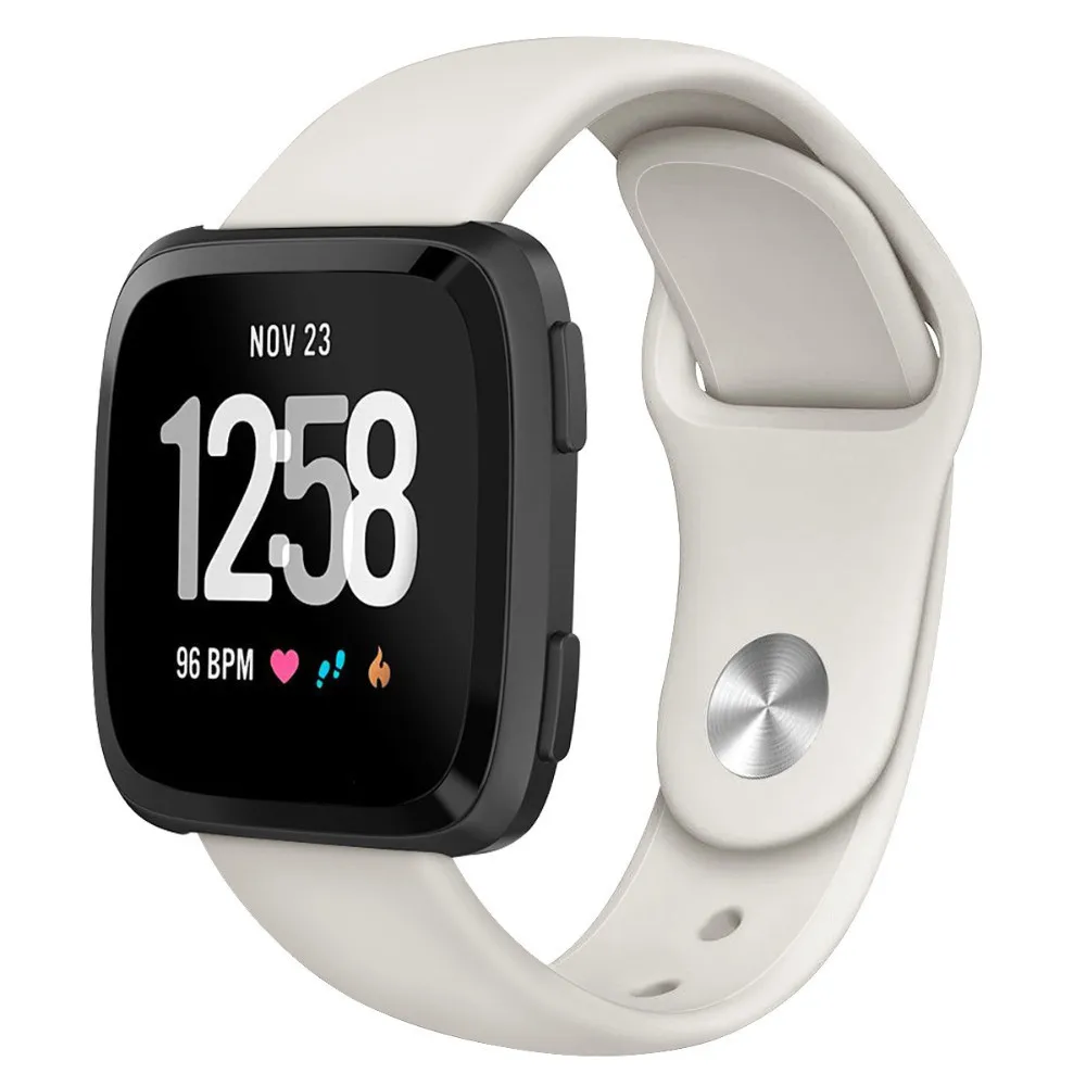 Apricot Ремешок для Fitbit Versa, часы reverse с пряжкой, сменный Браслет для Fitbit Versa Lite, силиконовый ремешок, наручные часы - Цвет: Apricot
