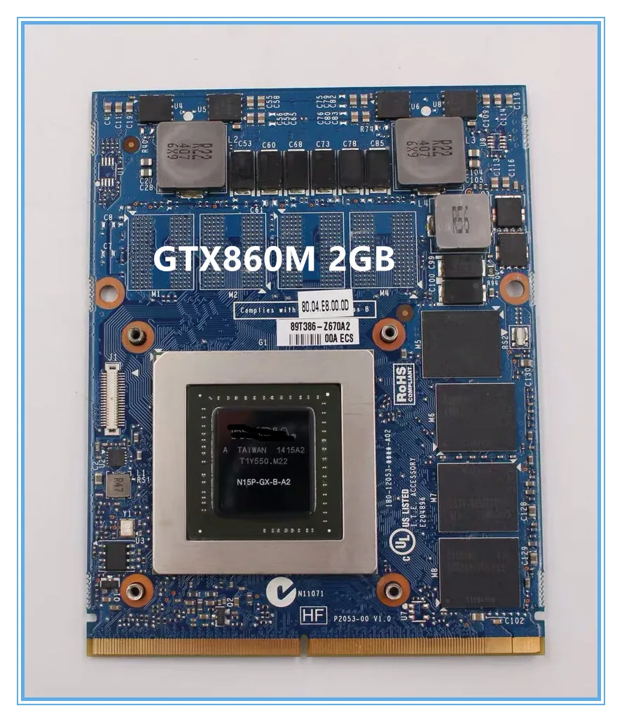  VGA GTX860M GTX 860M N15P-GX-B-A2 2GB  IMAC A1311 A1312 dell Alienware M17X M18X