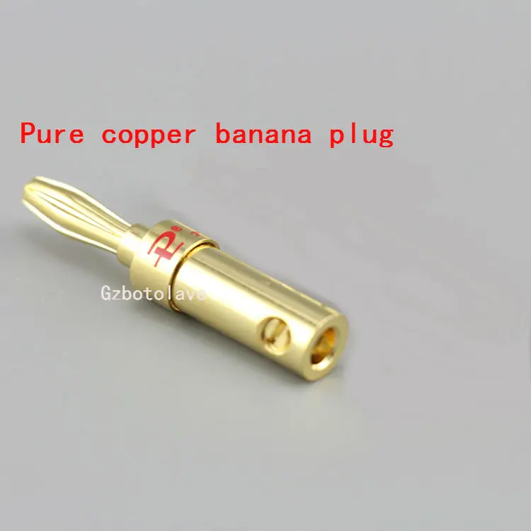 1 паре высокого качества Динамик кабель с вилкой типа банан к Лопата Разъем для