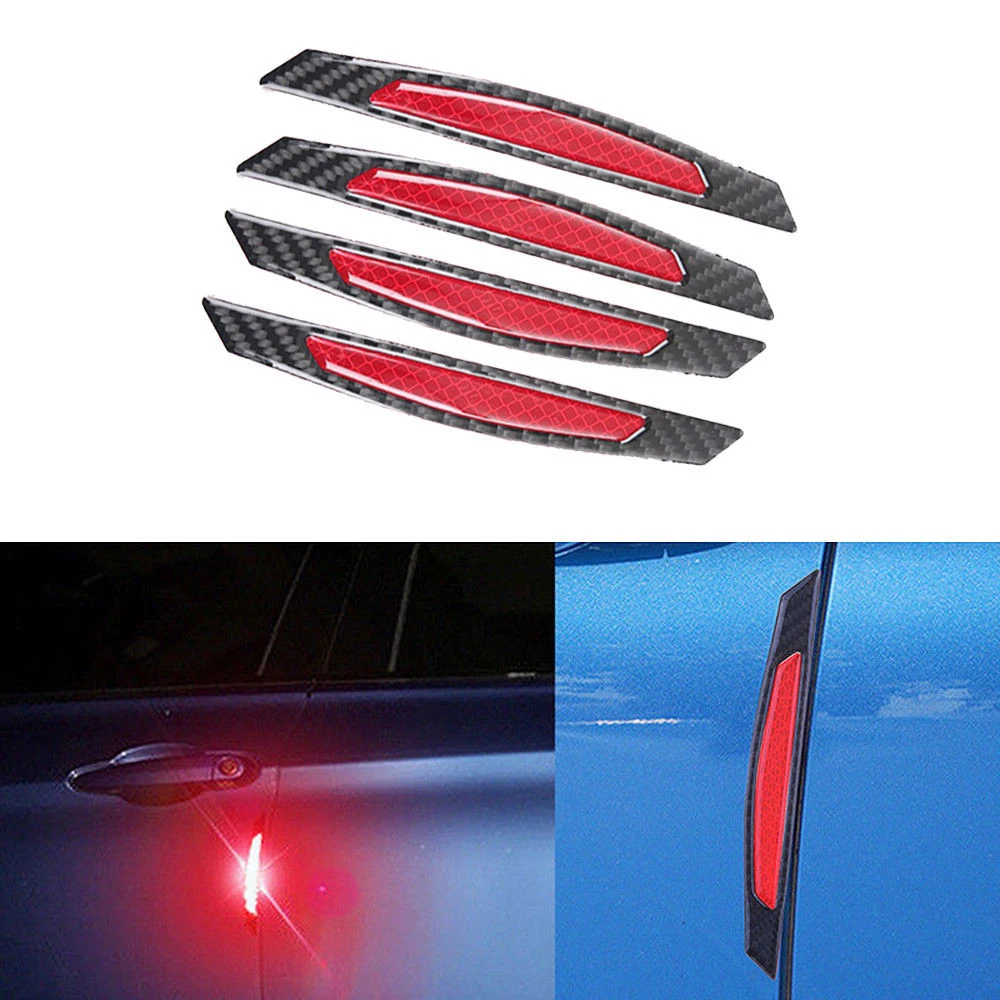 Противоударный край боковой двери автомобиля 4 шт. отражающая наклейка из