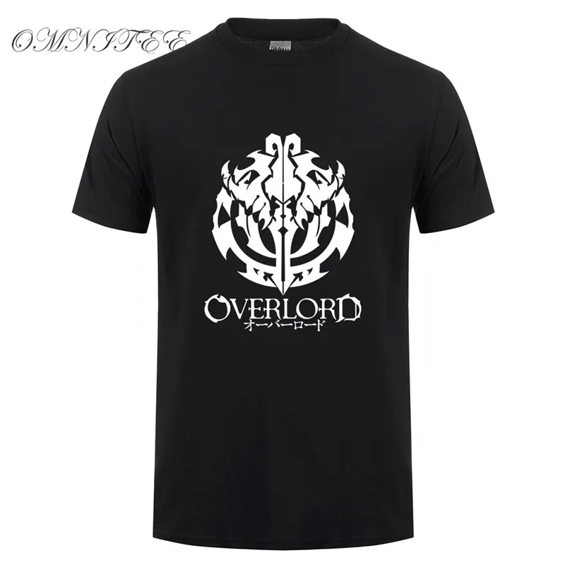 Летняя модная мужская футболка Overlord с коротким рукавом хлопковая Повседневная