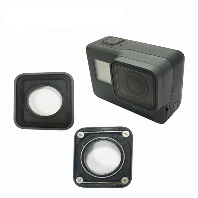 Lens Replacement ORBMART крышка объектива+ Передняя Задняя стеклянная защита экрана+ Защитная Замена объектива+ Боковая дверь для GoPro Hero 5 6 7 Black - Цвет: Lens Replacement
