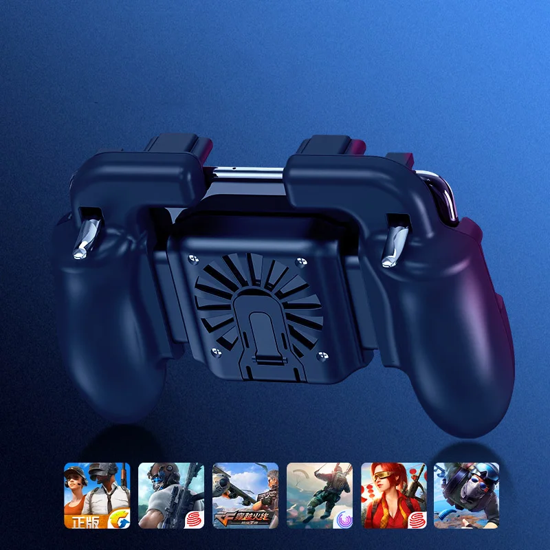 Мобильная игровая ручка интегрированный игровой триггер L1R1 Shooter Fire Button trigger тепловыделение телефона держатель для ножей Out/PUBG