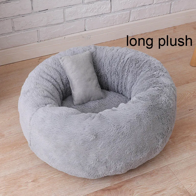 Превосходный лохматый мех пончик Cuddler теплый плюшевый Принцесса Кошка дом питомник собака кровать кролик кровать хомяк моющийся гнездо(без подушки