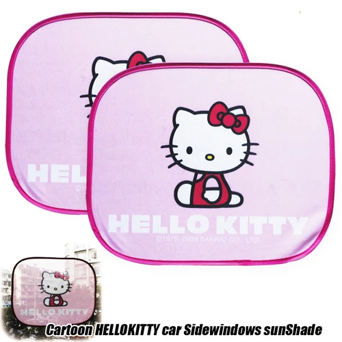 Hellokitty Автомобиль милый мультфильм боковое заднее стекло козырек от солнца козырек щит экран Солнечная защита Солнцезащитный блок боковой блок оконная пленка - Цвет: Hellokitty
