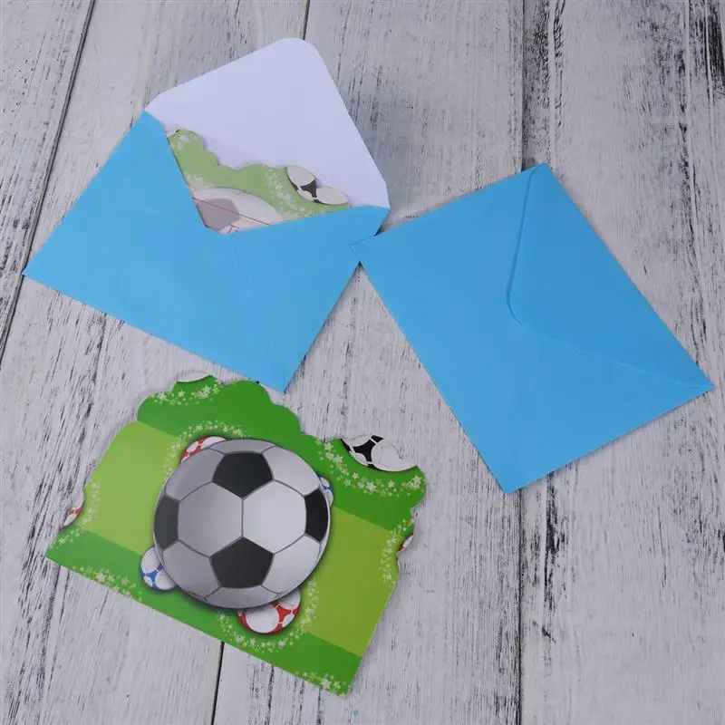 6 шт Футбол спортивные пригласительный билет Дети пользу для маленьких мальчиков