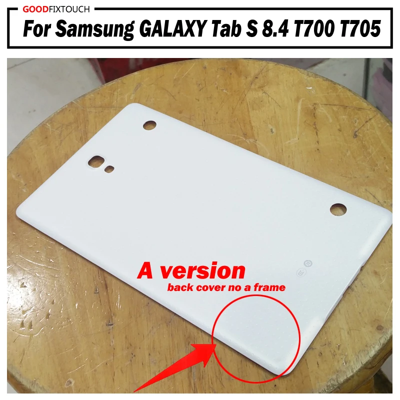 Задняя крышка аккумулятора высокого качества для Samsung GALAXY Tab S 8.4 T700 T705, дверца корпуса ремонтных запчастей на замену.