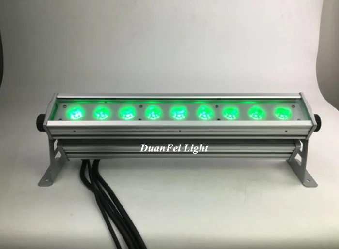12 шт. мини полоса IP65 Dmx светодиодный Rgb прожекторы светильник 9x9w открытая диджей