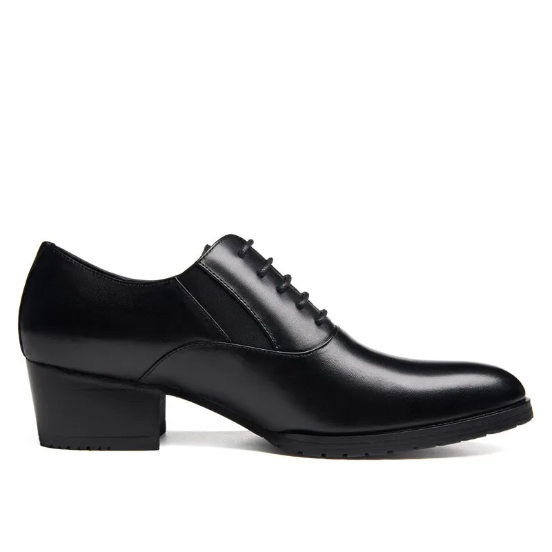 Мужские черные ботинки из натуральной кожи деловые ботильоны с круглым носком