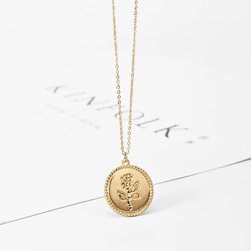 Lekong Coin necklace модный винтажный женский подарок Вечерние | Украшения и аксессуары