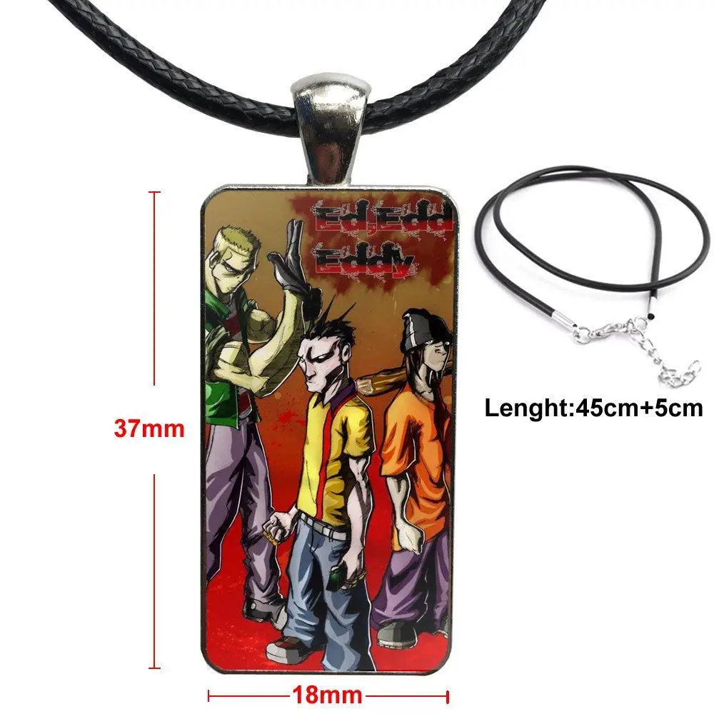 Забавное модное ожерелье из мультфильма Ed Edd N Eddy ручной работы прямоугольное