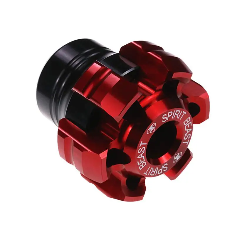 RED-BLACK ONE PCS Spirit Beast L2 мотоциклетная ось крышка передний амортизатор вилка сопротивление чашки для Honda Yamaha Kawasaki Suzuki и многое другое - Цвет: RED-BLACK ONE PCS