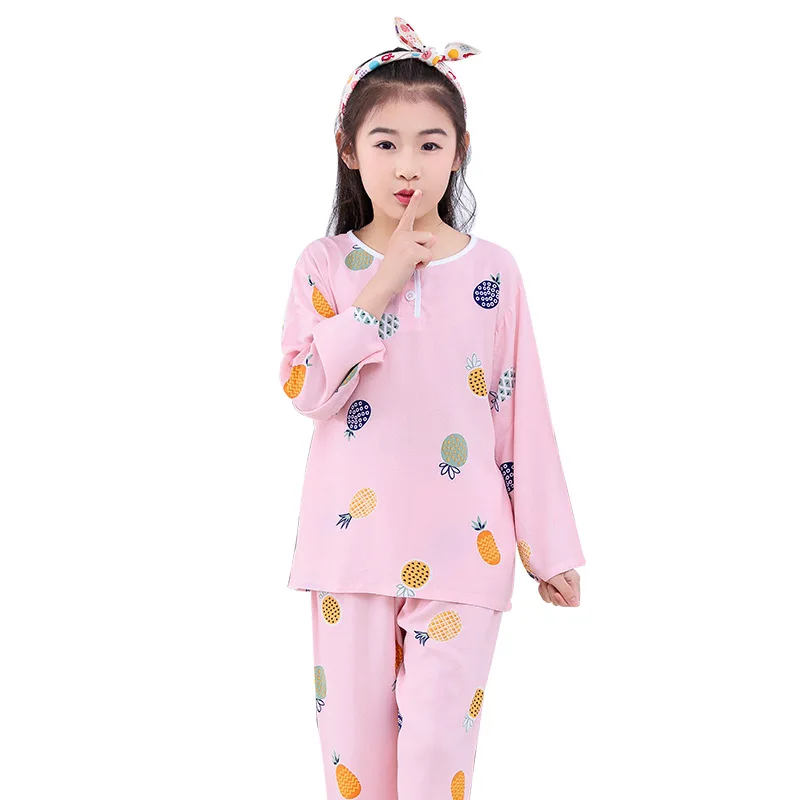 Summer new children's pajamas cute cartoon boys air conditioning home clothes long-sleeved pants suit 9425 |