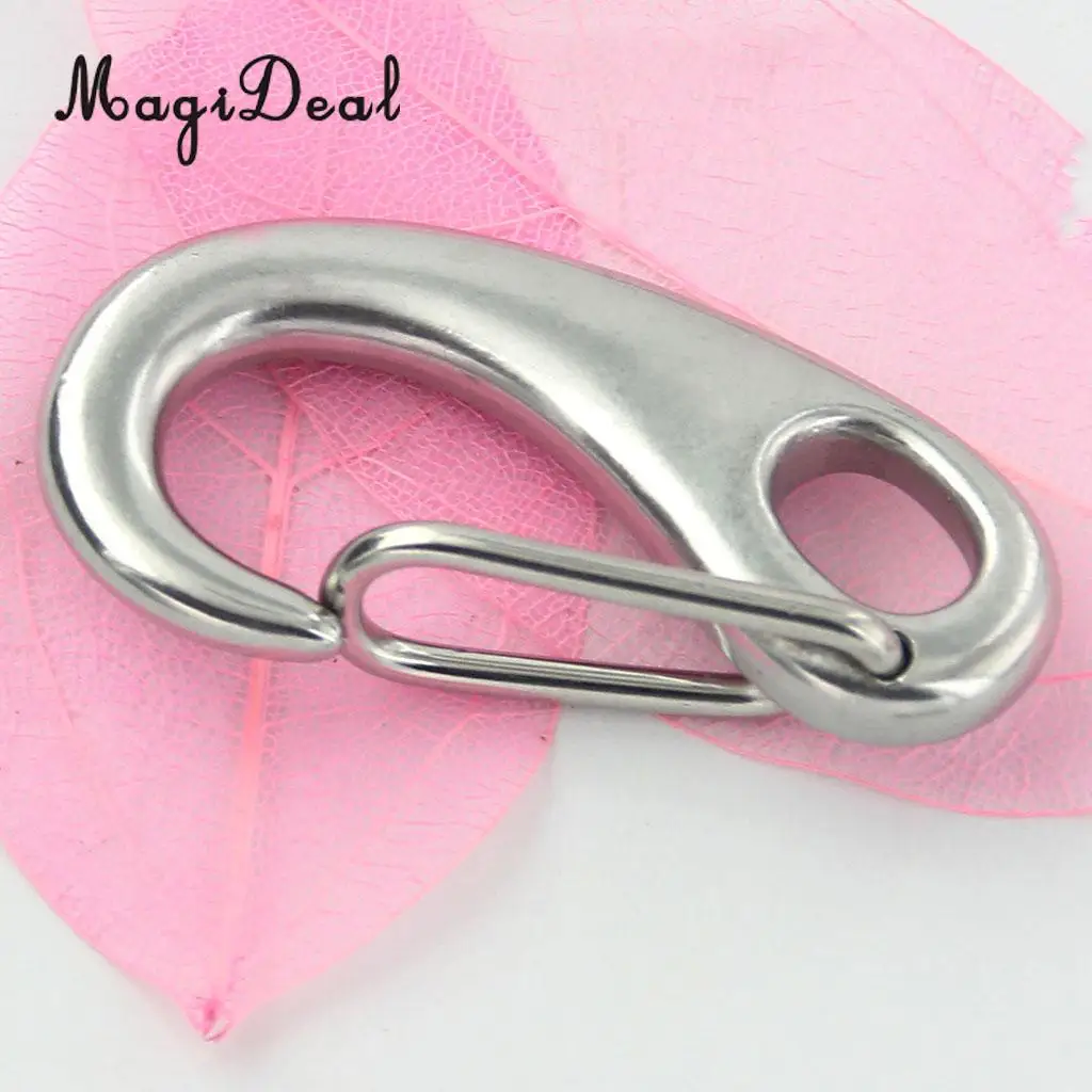 MagiDeal Высокое качество Наружная Пряжка 2xcarabiner Альпинизм из нержавеющей стали