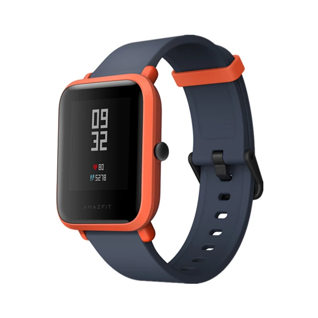 Оранжевый Xiaomi Bip Молодежная версия Смарт-часы gps+ ГЛОНАСС PGG монитор сердечного ритма IP68 Водонепроницаемый Компас трекер сна спортивный датчик - Цвет: Оранжевый