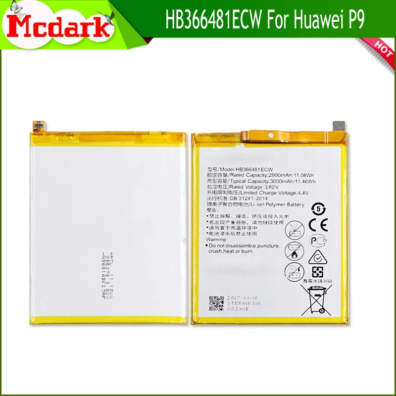 Аккумулятор Madark HB366481ECW для Huawei P9 Ascend Lite honor 8 5C 2900 мАч|battery for huawei|5c batterybattery |