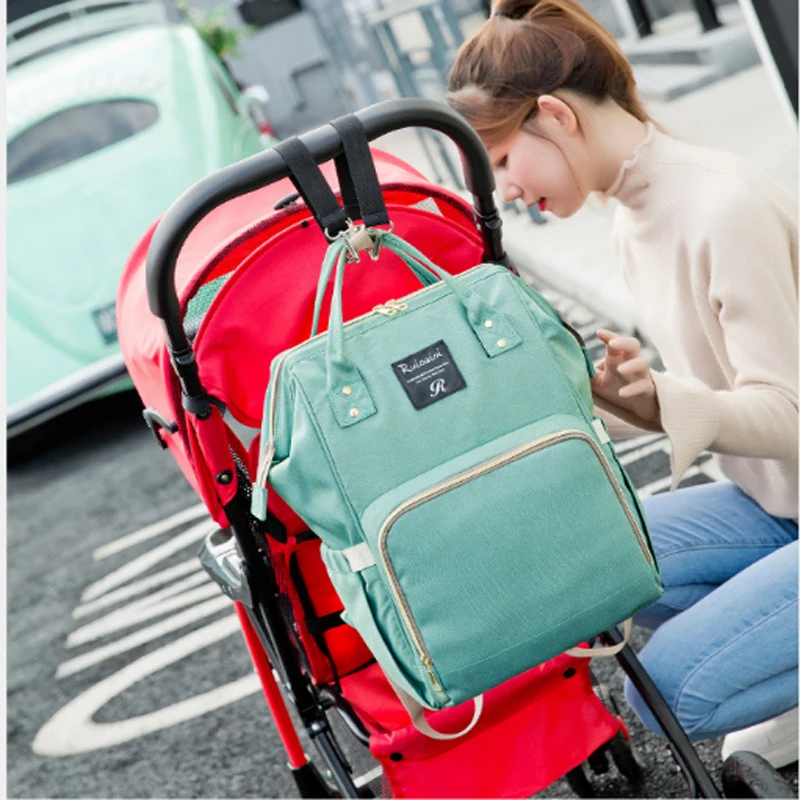 

Fashion Mummy Maternity Nappy Bag Large Capacity Baby Bag Travel Backpack Multifunctional Nursing Bag for Baby Care 5 Colors