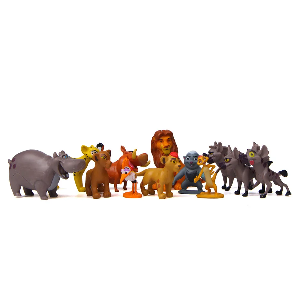 12 шт./компл. мультфильм Король Лев Simba Nala Timon Action фигуры игрушки ПВХ фигурки модели