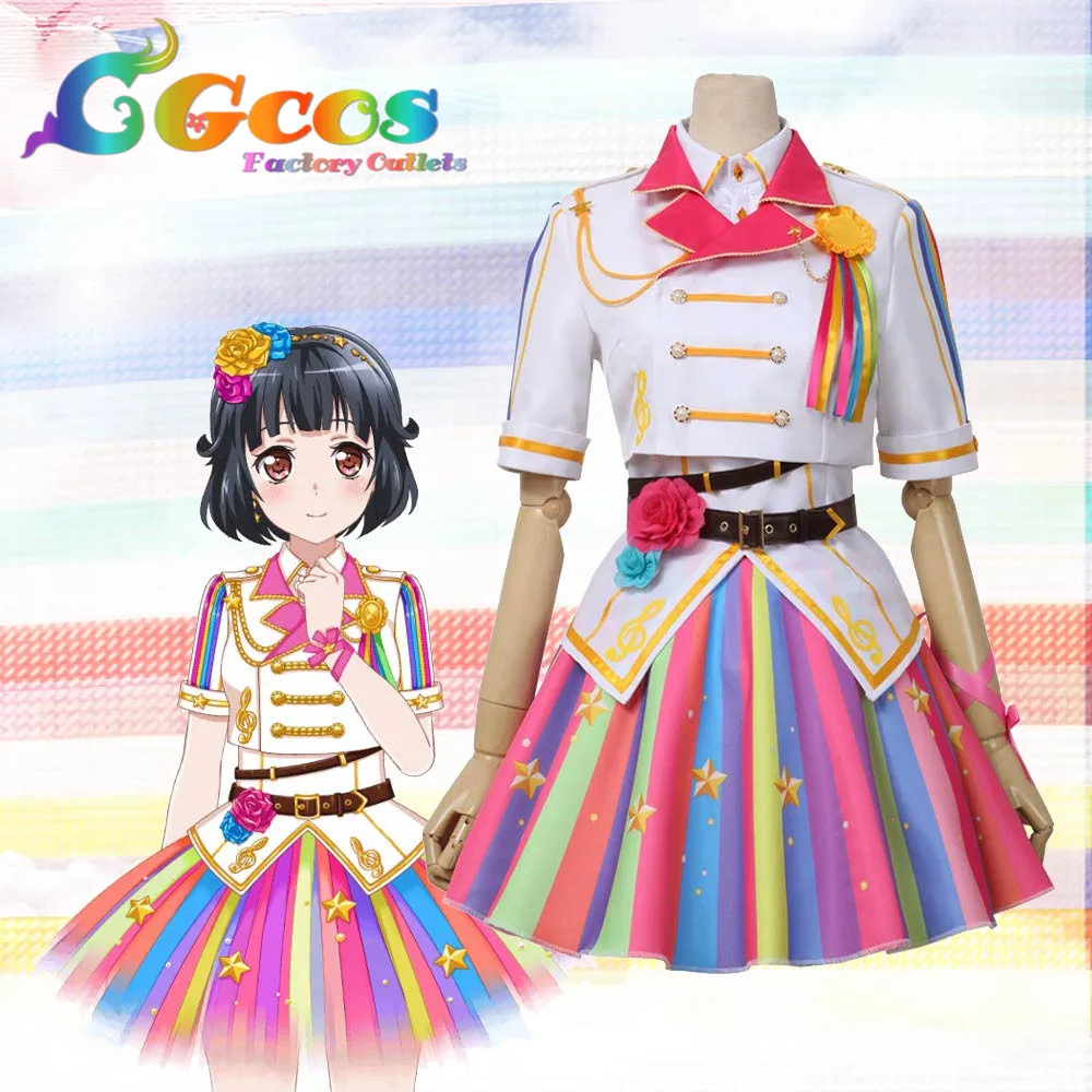 CGCOS Бесплатная доставка Косплэй костюм Bang Dream! Поппин вечерние 9th одиночные