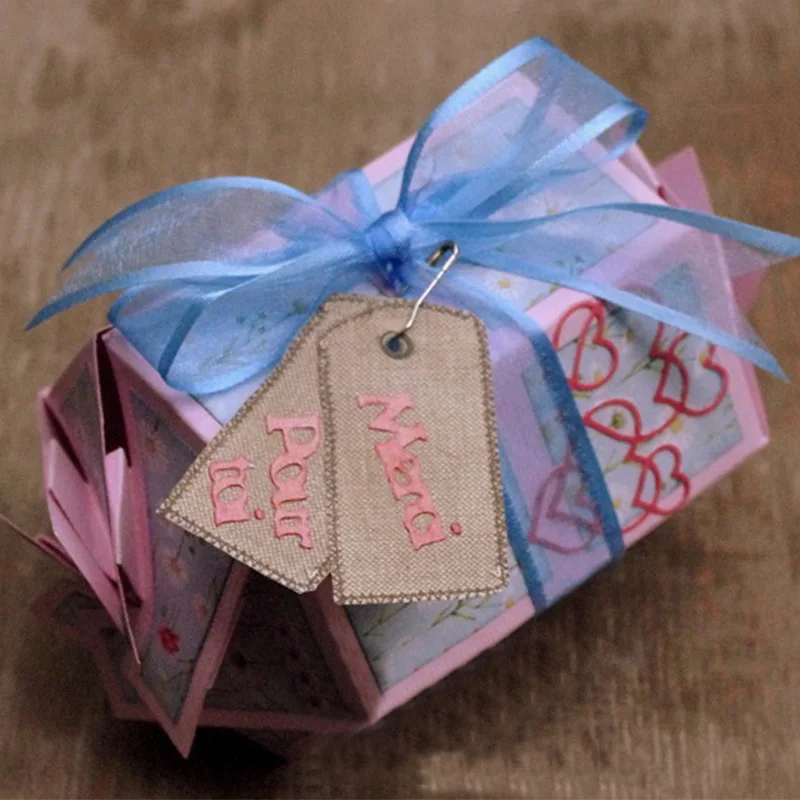 Французский большое спасибо металлические штампы трафареты буквы для сделай сам