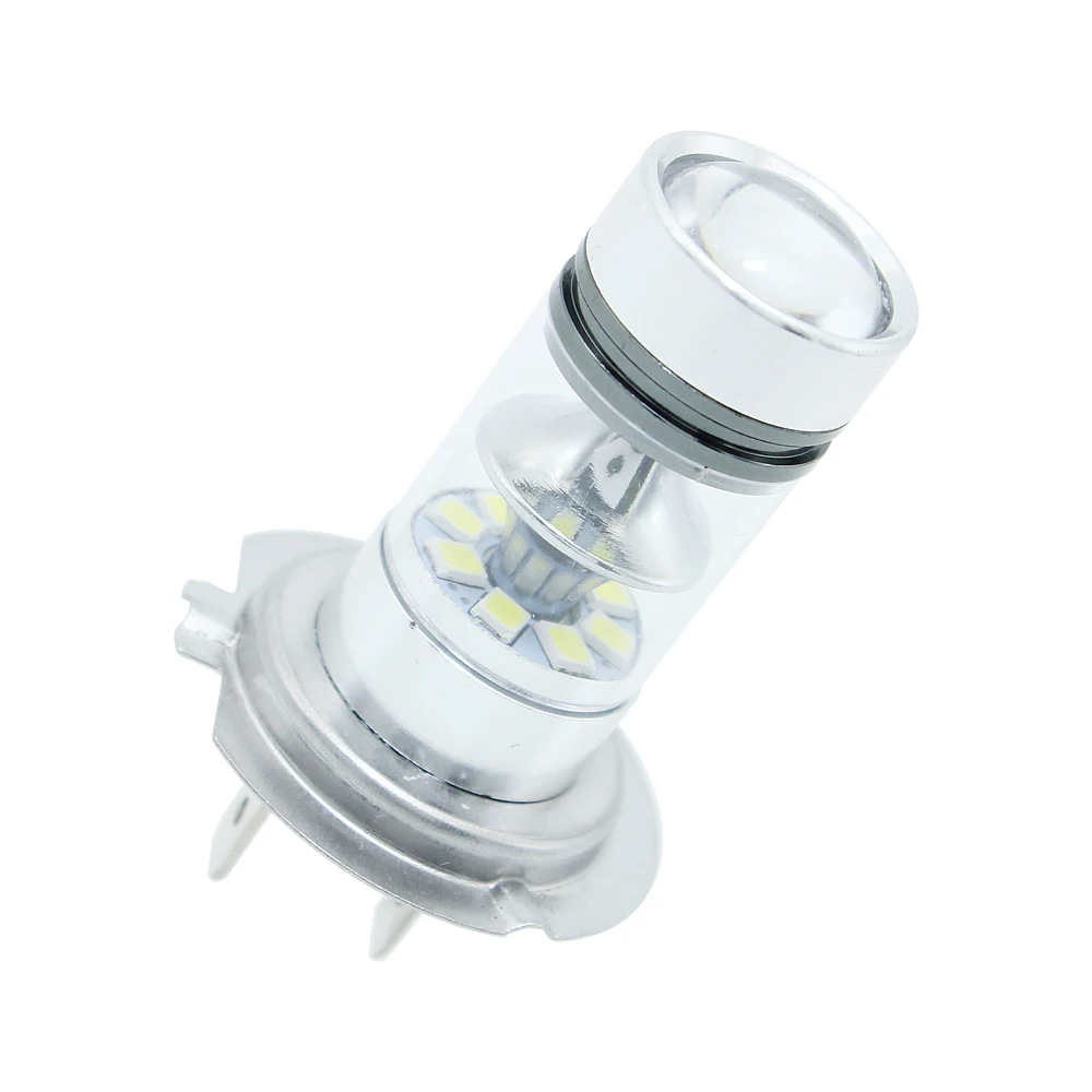 ANBLUB H7 светодиодный 3030 SMD 20 светодиодный s Противотуманные фары Дневные Фары Светильник 12V 100W Супер яркая Автомобильная Противо-Туманная фонаря ламповый патрон светильник лампочка 1156 BA15S P21W 6000K