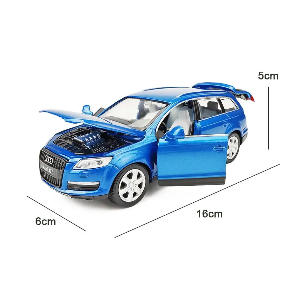 

Mini Audi Q7 1:32 Alloy Model 3 colors Acousto-optic Pull-back Toy Car Gift For Kids