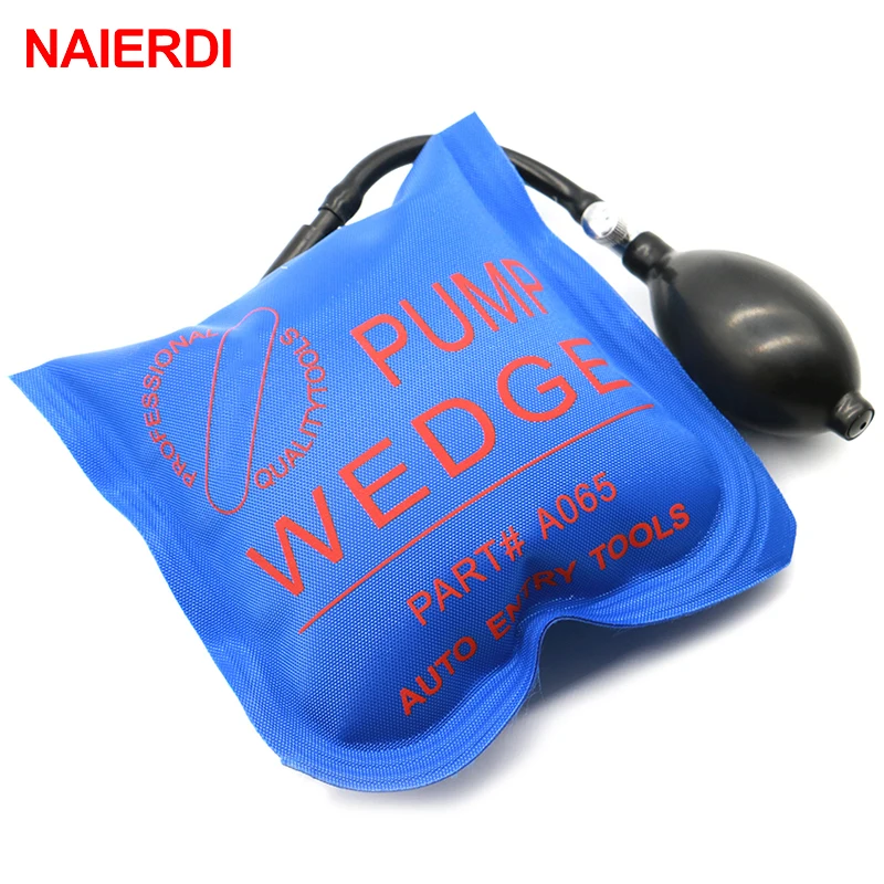Blue NAIERDI Pump Wedge Locksmith Tools Medium Size Auto Air Airbag Lock Pick Set Open Car Door 16x15CM Hardware Tool | Инструменты