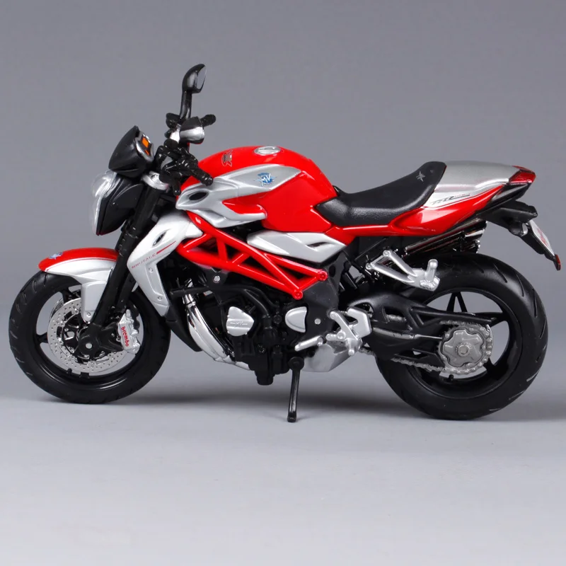 Maisto 1:12 mv agusta F4 1090 RR мотоцикл литье под давлением красный серебристый модель