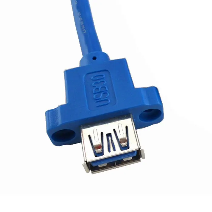Однопортовый USB 3 0 гнездовой винт тип панели к материнской плате 20Pin кабель 60