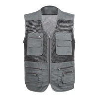 men fishing quick dry vests multi pocket jackets photography breathable outdoor hunting sport hiking vest fish waistcoat chale
