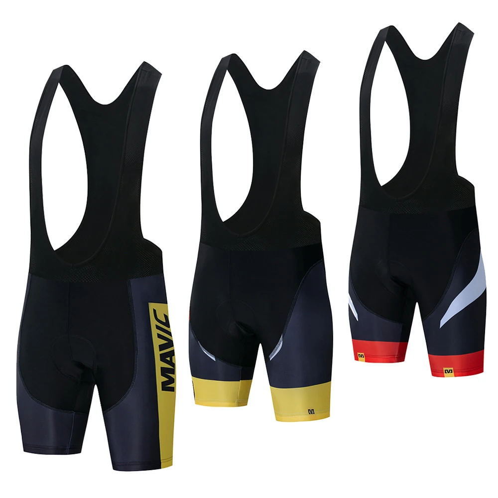 Pro Team Mavic 2020 Новые велосипедные 9D гелевые нагрудники шорты MTB быстросохнущие