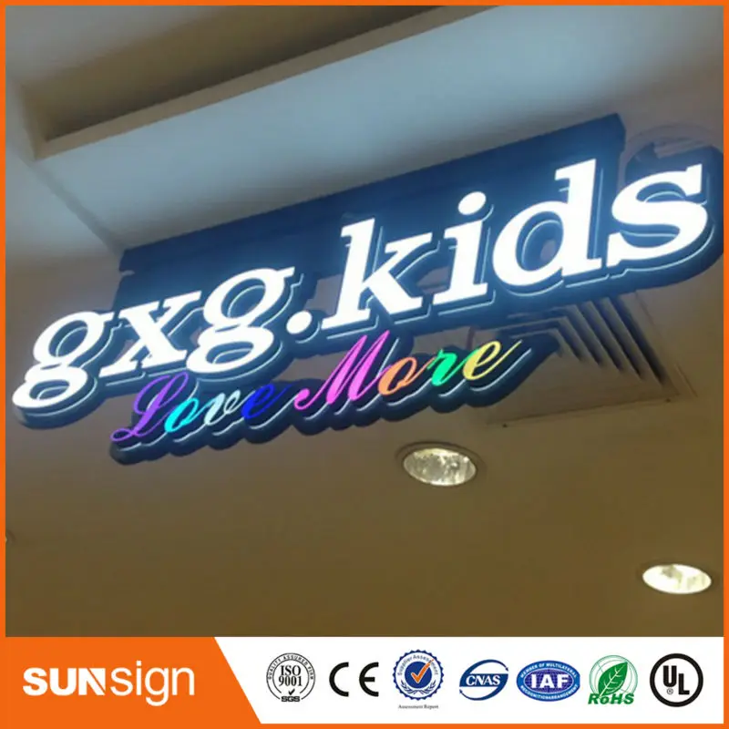 Акриловая светодиодная вывеска с подсветкой спереди|acrylic signboard|signboard led |