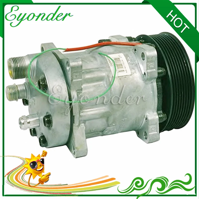 A/C AC Air Conditioning Compressor Cooling Pump SD7H15 7H15 8PK 24V for Volvo FH 12 16 FL FH12 FH16 FL12 8113625 8142555 | Автомобили и