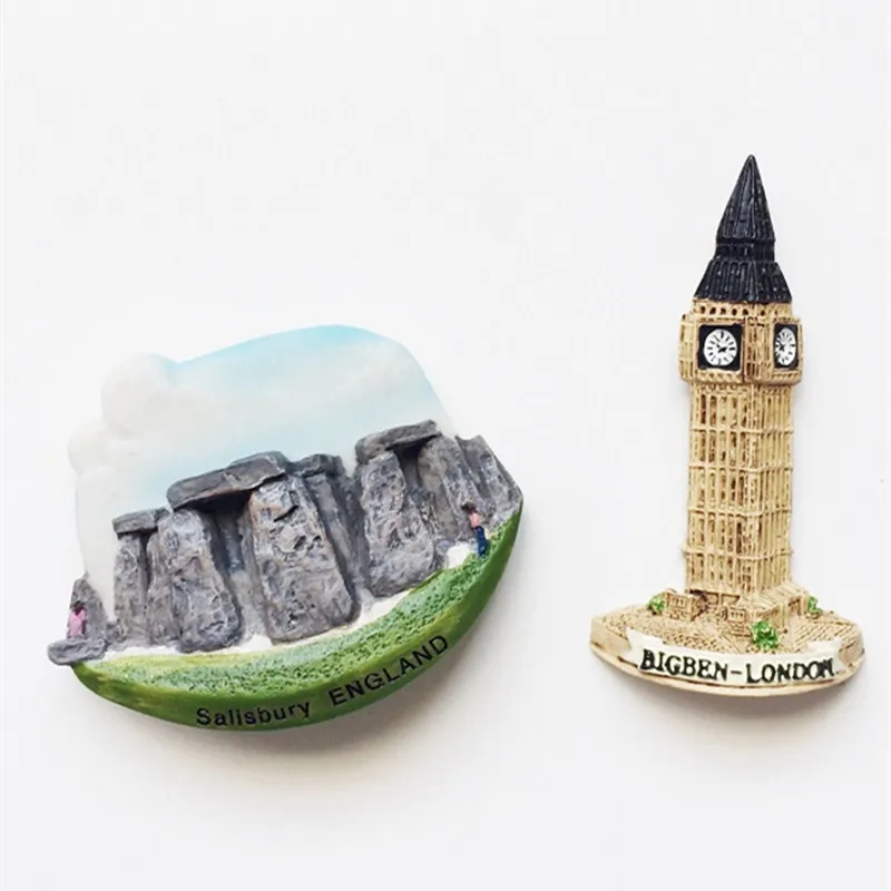 

3D Elizabeth Tower Fridge Magnet London Big Ben England Salisbury Tourist Souvenirs Decorative Refrigerator Magnetic Stickers