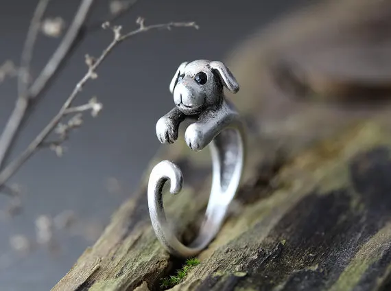 Кольцо с черным кристаллом для женщин и девочек регулируемое кольцо свободного