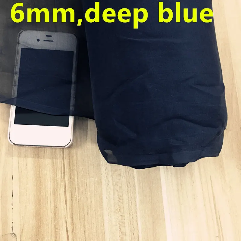 69 deep blue DD# шелк шифон ткани для платья шелковые шарфы внутренняя подкладка "сделай сам", Цвет: как на фотографии, ширина: 130 см, толщина: 5-6 мм, распродаем Модели 3M - Цвет: 69 deep blue