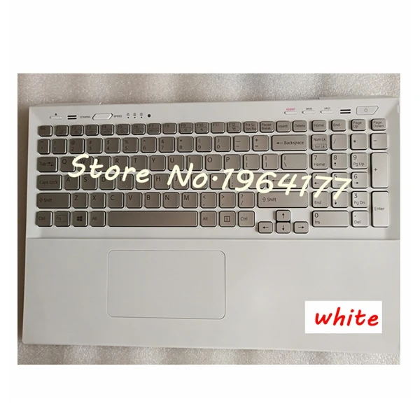white Новинка для sony для vaio SV-S15 SVS15 SVS151100C SVS15118ECW SVS15118ECB верхняя крышка с подставкой для рук клавиатура ободок тачпад чехол - Цвет: white