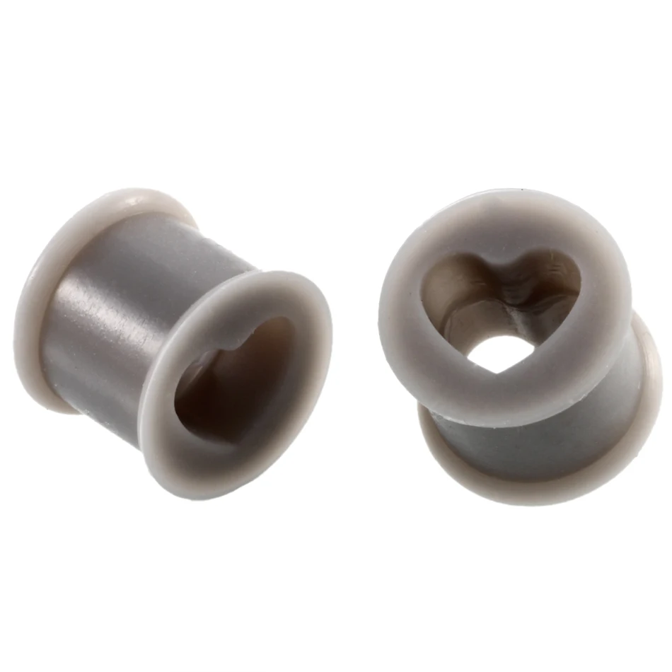 2 шт. силиконовые Заглушки для ушей в форме сердца|gauge plug|ear gauges plugsplugs and tunnels |