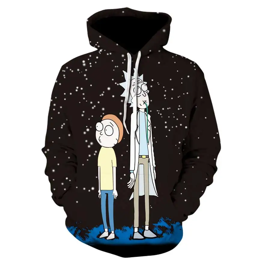 Осенне-зимняя модная мужская толстовка с капюшоном принтом красного цвета