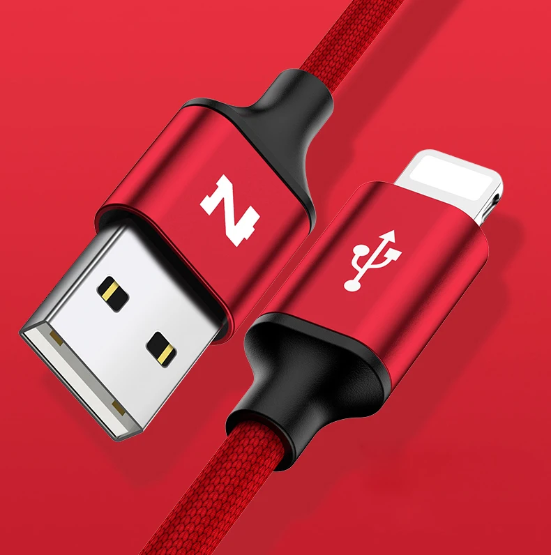 Nohon Cable For iPhone X 8 8Plus 7 7Plus 6 6S Plus 5S iOS 11 10 9 8 7 iPad 8pin Fast Charger Data Sync Phone Cable For Lightning