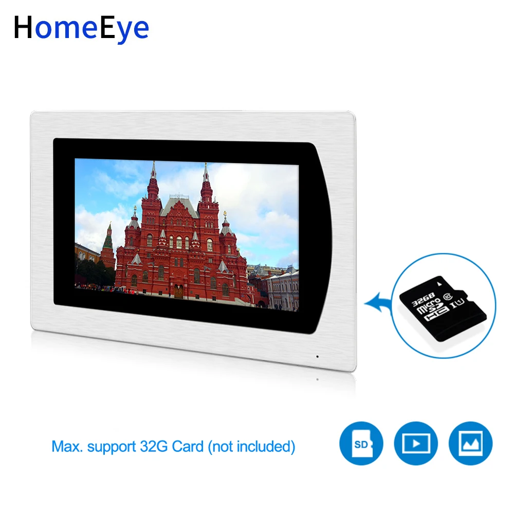 7 дюймов 720P WiFi IP видео домофон домашняя система контроля доступа Android IOS приложение дистанционного разблокирования сенсорный экран